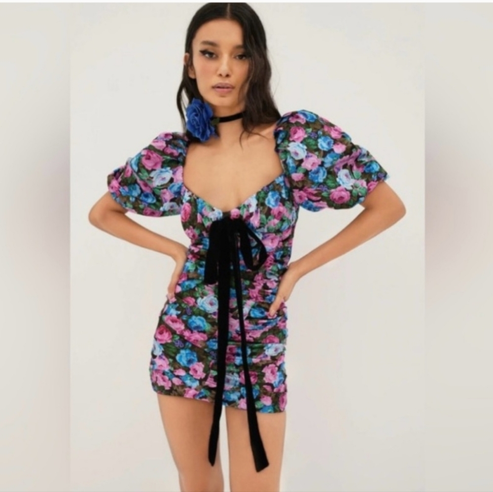 NWT For Love And Lemons Marley Mini Dress Open Back Dress XS